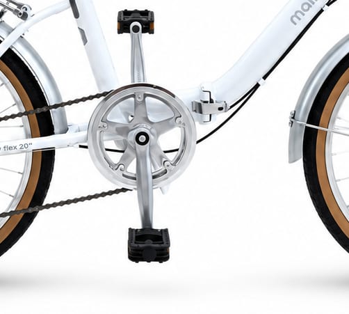 Crankset, chain and city flex 20" lettering