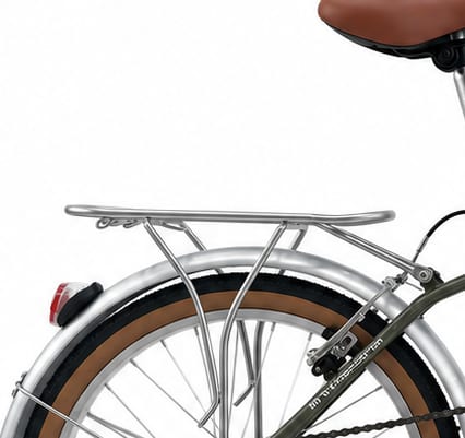 Rear carrier, mudguard and reflector