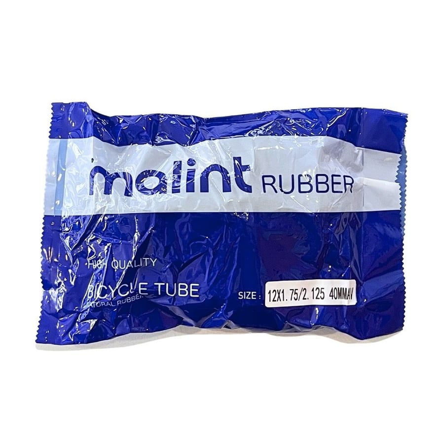 Malint Rubber tube in its packet, 12 x 1.75/2.125, 40 mm valve
