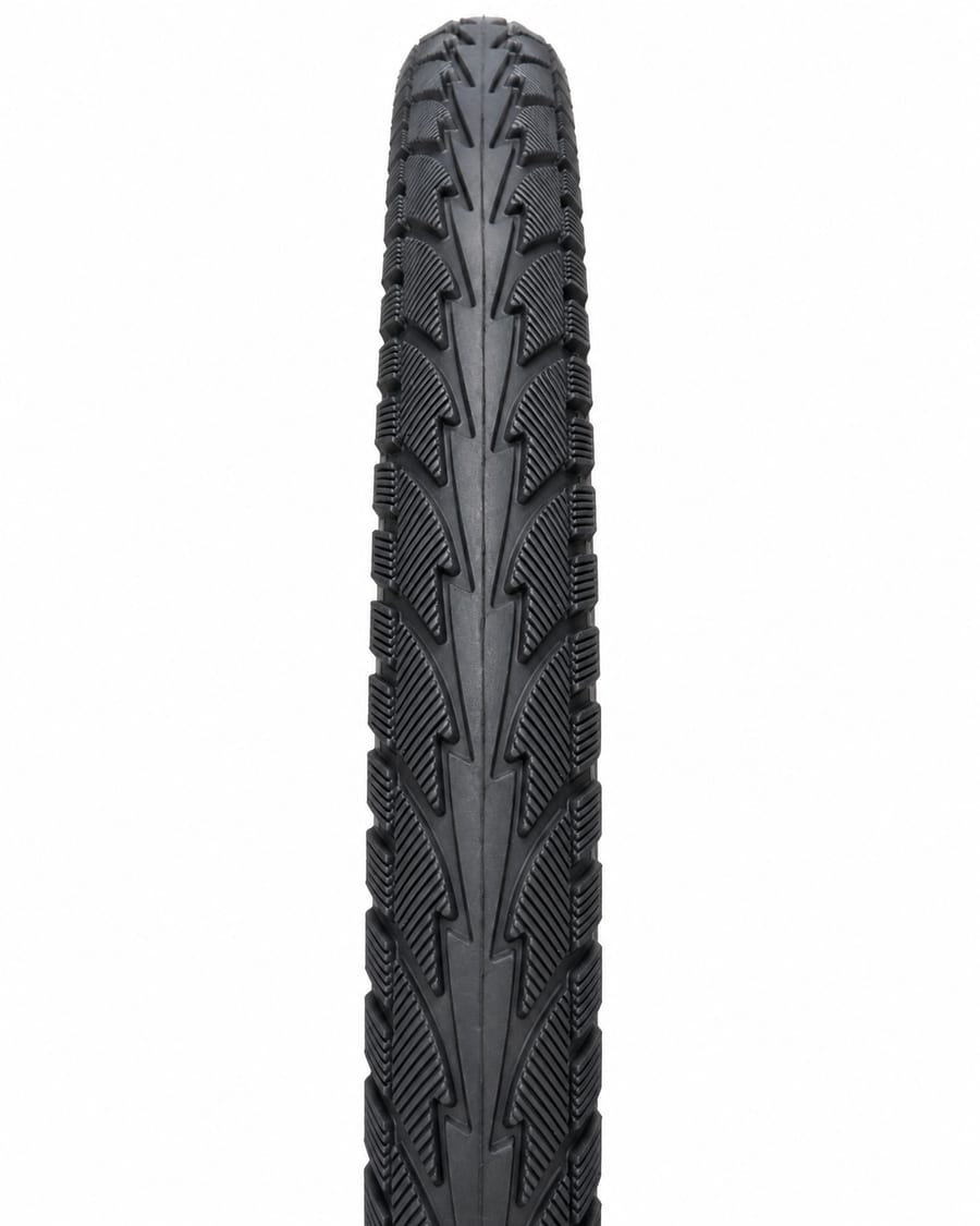 City tyre tread, close up