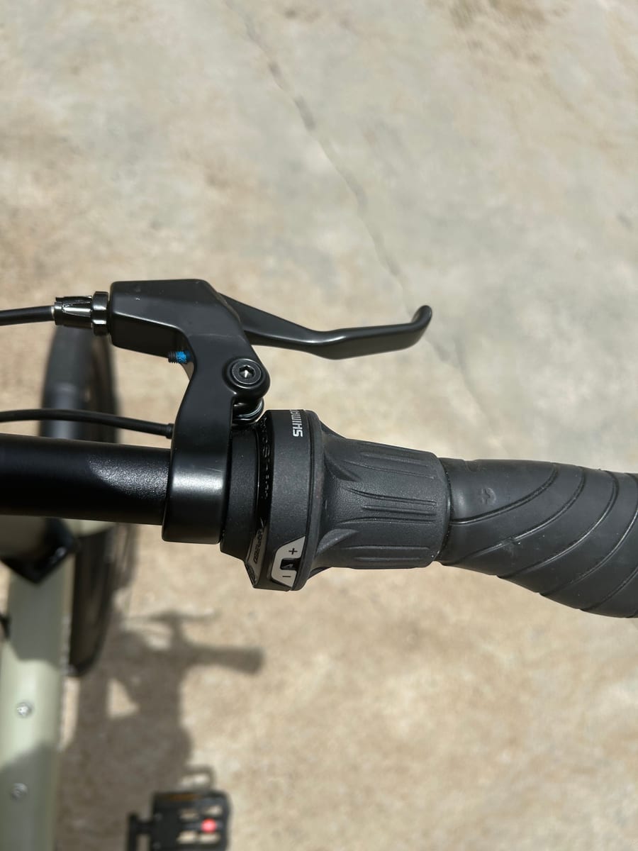 Brake lever and grip