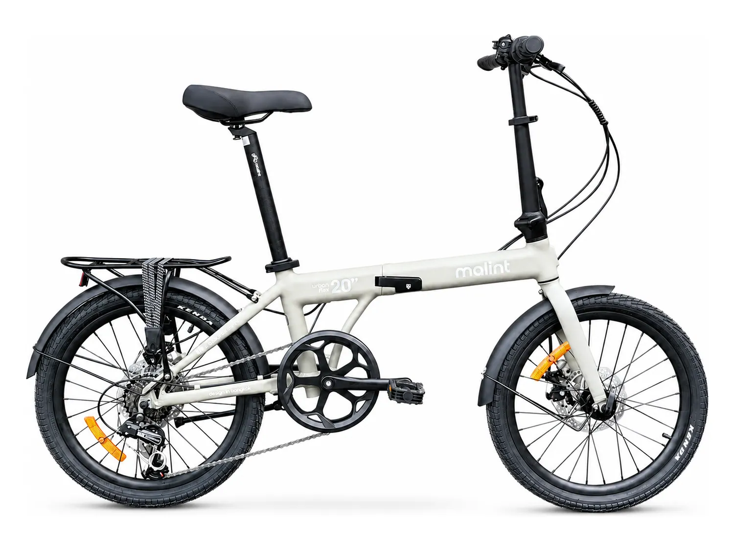 Reference photograph of the khaki Malint Urban Flex 20 inch folding bicycle