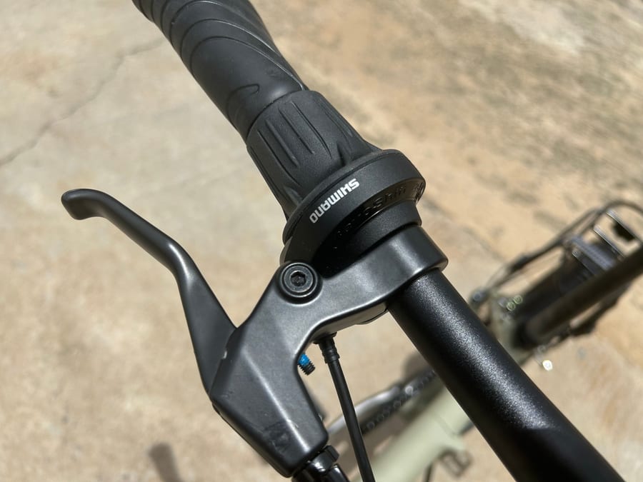 Shimano twist shifter and brake lever
