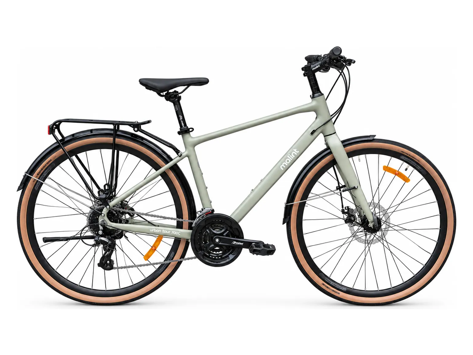 Reference photograph of the khaki Malint Urban Tour 700C touring bicycle